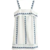 Next Robe d’été bleu marine / azur / blanc