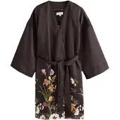 Ted Baker Peignoir court chocolat / vert / violet clair / orange
