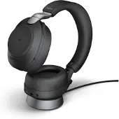 Jabra Evolve2 85 Link380a MS Stereo Stand Black
