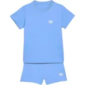 Adidas Set 'SHORT TEE' bleu ciel / blanc