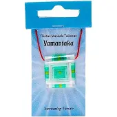 Bahadra Pendentif Talisman Mandala Yamantaka --ensemble de 2 pièces - 2,5x2,5 Cm