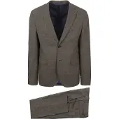 Suitable Costume Strato Pied De Poule Laine Ember Gold