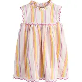Next Robe curry / violet foncé / rouge / blanc cassé