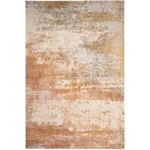 FRAAI Tapis moderne - Bush Jaune Ocre/Terracotta | 80x150 cm | Rectangulaire | Pile courte