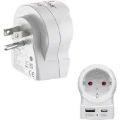 Hama Adaptateur De Prise Eu-us Pd 20w
