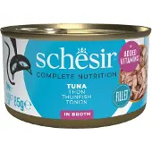 Schesir Tuńczyk w bulionie dla kotów 12x85 g