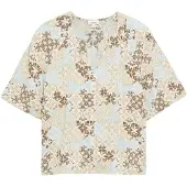 s.Oliver Chemisier beige / bleu / noisette / blanc