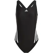 Adidas Maillot de bain sport '3-Stripes' noir / blanc