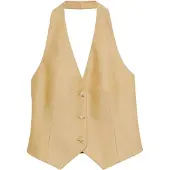 Comma Gilet noisette