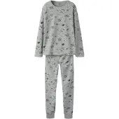Name it Pyjama marine / jaune pastel / gris chiné / rouge orangé