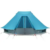vidaXL Tente tipi pour 10 personnes, couleur verte, en tissu