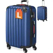 Monzana Valise rigide L bleu 40x25x60cm avec serrure
