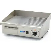 Maxima - Plaque de gril Gastro - Demi rainuré - 55 cm - incl. égouttoir