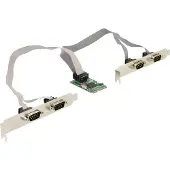 DeLOCK 4 X Seriell Rs-232 Pci-e Expansion Card Clair