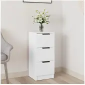 vidaXL Sideboard Blanc 30x30x70 cm Bois composite