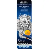 Staedtler Mars Lumograph Boîte de 5 crayons aquarellables
