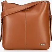 WITTCHEN Sac à main pour femme, marron, similicuir, marron,