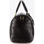 Light Prestige Wittchen Sac de voyage pour homme en cuir véritable, noir, noir, cuir véritable