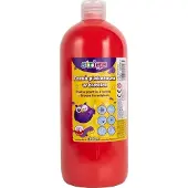 Strigo rote Plakatfarbe in einer 1000-ml-Flasche (1000 ml)