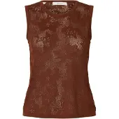Selected Tops en tricot 'SLFTOLED' marron