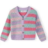 MINOTI Cardigan turquoise / lilas / rose / rose