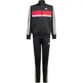 Adidas Seasonal Essentials Tiberio 3 Stripes Tricot Tracksuit Noir 13-14 Years Enfants