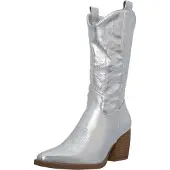 Elara Bottes de cowboy argent