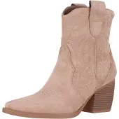 Elara Bottes de cowboy kaki