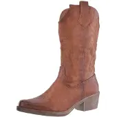 Elara Bottes de cowboy cognac