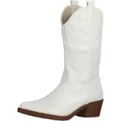 Elara Bottes de cowboy blanc