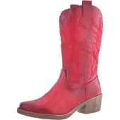 Elara Bottes de cowboy rouge
