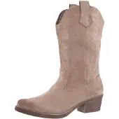 Elara Bottes de cowboy kaki