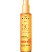 Nuxe Sun Face and Body Tanning Sun Oil huile solaire visage et corps SPF 50 150 ml