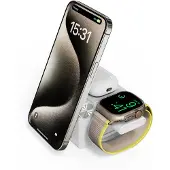 CubeNest 3in1 Wireless Magnetic Charger E311 compatible avec Magsafe