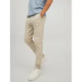 Jack & jones Pantalon chino 'JJMarco' crème / noir