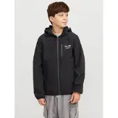 Jack & Jones Junior Veste mi-saison 'JJTheo' noir / blanc