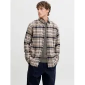 Jack & jones Premium Chemise 'JPRBLUBarkley' bleu marine / taupe / blanc