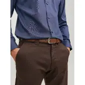 Jack & Jones Ceinture 'Christopher' marron châtaigne
