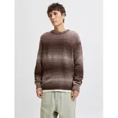 Jack & Jones Pull-over 'JORMEADOWS' gris clair / rouge foncé