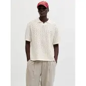 Jack & Jones Tyler Knit Short Sleeve Polo Beige XS Homme