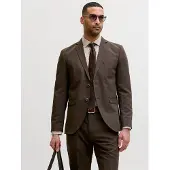 Jack & Jones Veste de costume 'JPRFranco' marron