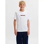 Jack & jones Junior T-Shirt 'JJMUNK' bleu marine / rouge carmin / noir / blanc