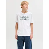 Jack & Jones Junior T-Shirt 'JJEJEFF' vert / citron vert / blanc
