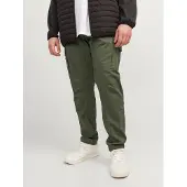 Jack & jones Plus Pantalon cargo 'Paul' vert foncé