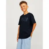 Jack & Jones Junior T-Shirt 'JJECorp' bleu marine / gris