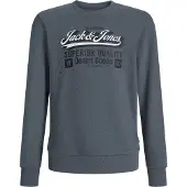 Jack & Jones Sweat gris foncé / noir / blanc