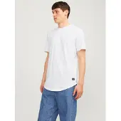 Jack & Jones T-Shirt 'JJENoa' marine / noir / blanc