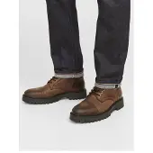 Jack & Jones Bottines à lacets 'JFWenzo' marron