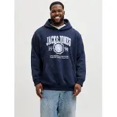 Jack & jones Plus Sweat-shirt bleu marine / violet clair / blanc