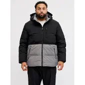 Jack & jones Plus Veste d’hiver 'JJEOWEN' anthracite / gris clair